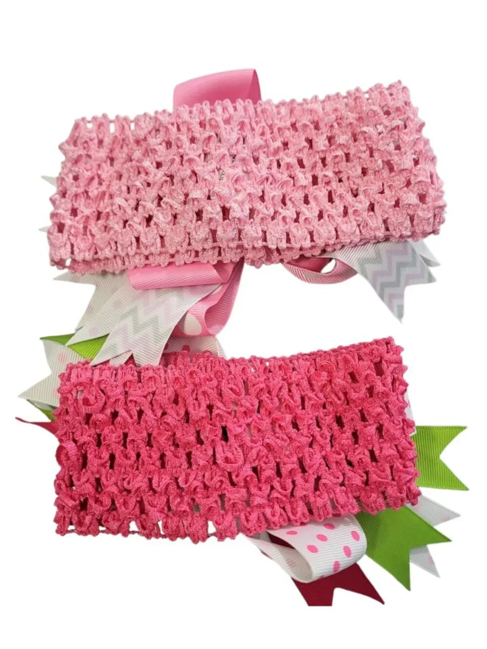 CREATIONS OF GRACE Colorful Headband Bows - Set Of 2 Infant Girl's 0+